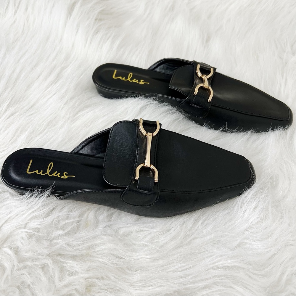 Lulus Loafers Women 8.5 Faux Leather Pointed Toe Preppy Office Old Money Classic